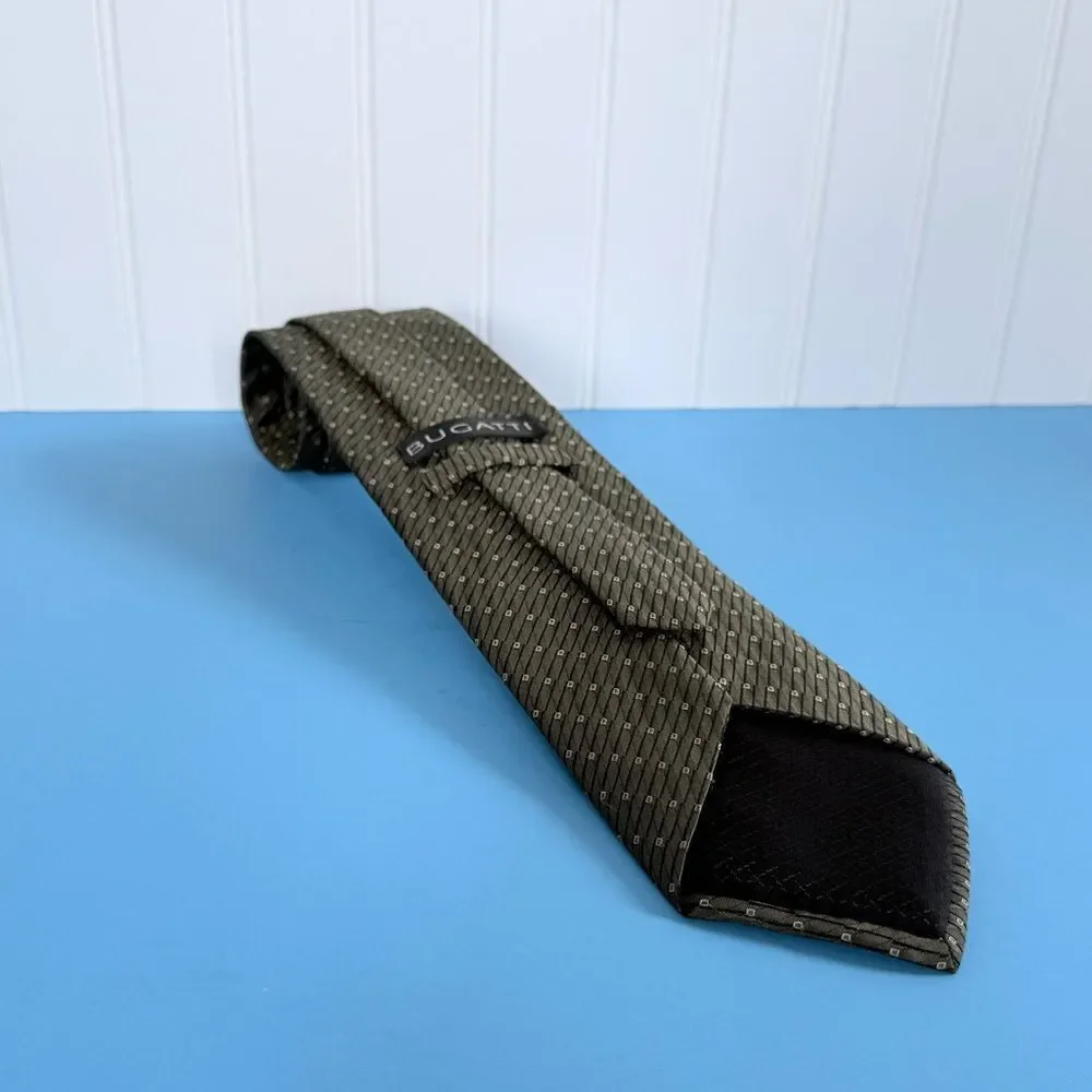 Bugatti Brown Textured Silk Tie
